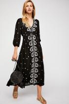 Embroidered Fable Midi Dress By Free People
